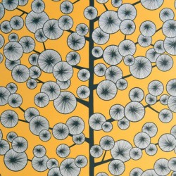 Cotton Tree Sunray Yellow Wallpaper