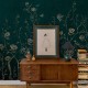 Chinoiserie Blue Floral Wall Mural