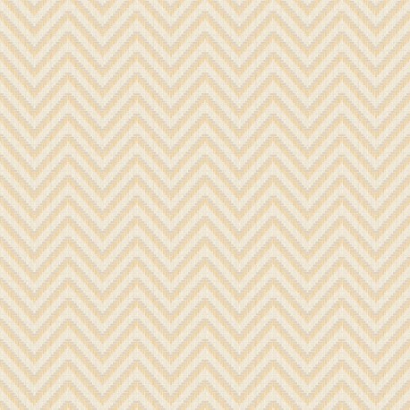 Beaux Arts 2 White & Silver Chevron