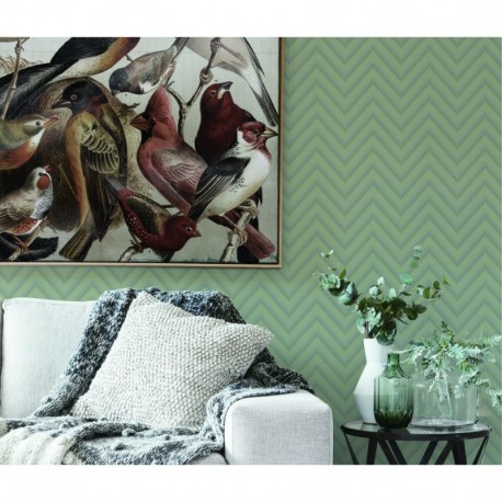 Beaux Arts 2 Green Chevron