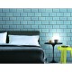 Beaux Arts 2 Brick Tile Light Blue