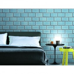 Beaux Arts 2 Brick Tile Light Blue