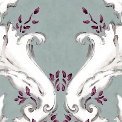 Ornamental Alga Turquoise Damask