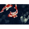 Bekko Koi Carp Grey Wall Mural