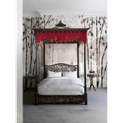 Bamboo Black & White Wall Mural