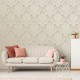 Vogue Ivory White Damask