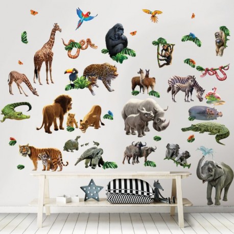 Jurassic World Fallen Kingdom Room sticker Kit Walltastic