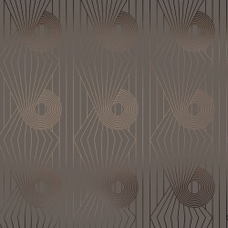 Minispiral Charcoal Grey and Silver Wallpaper