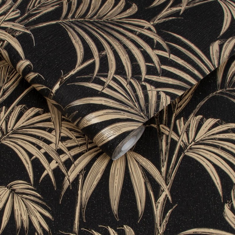 Honolulu Gold Palm Wallpaper