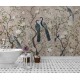 Edo Silver Wall Mural