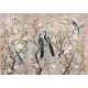 Edo Silver Wall Mural