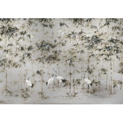 Garzas Silver Wall Mural