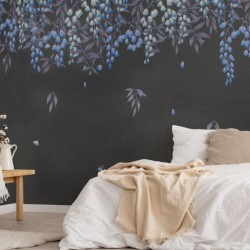 Manuela Wisteria Azabache Wall Mural