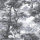 Bobart's Garden Monochrome Wallpaper