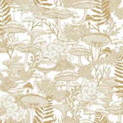 Fungi Folklore Creme Brulee Wallpaper