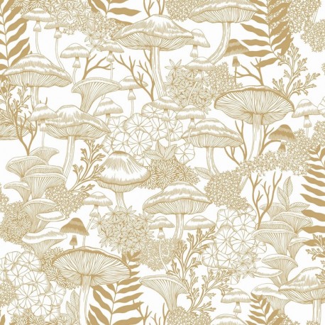 Fungi Folklore Creme Brulee Wallpaper