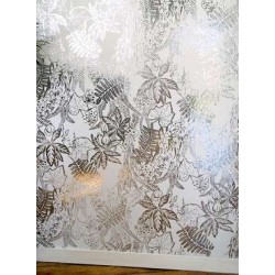 Hothouse White and Silver Wallpaper