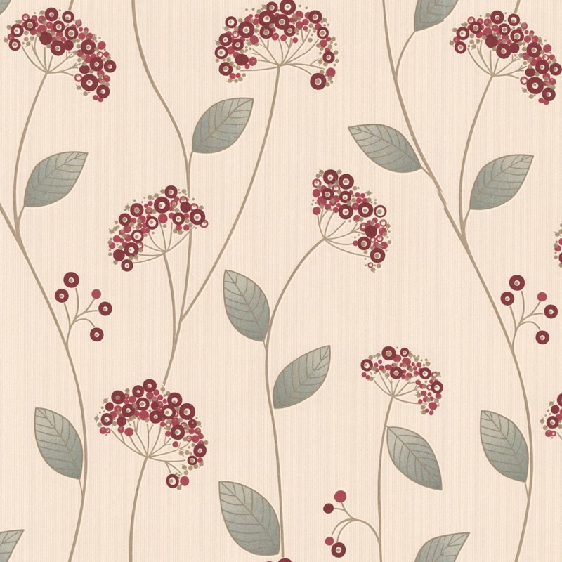 Red Wallpaper | Classic Wallpaper | Claire Wallpaper Direct