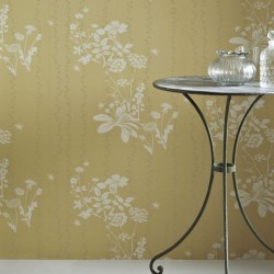 Wild Meadow Yellow Wallpaper