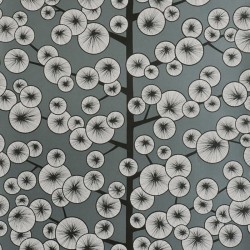 Cotton Tree Silvertown Grey Wallpaper