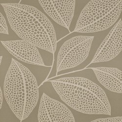 Pebble Leaf Cream Wallpaper