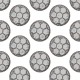 Drain Grey on White Wallpaper