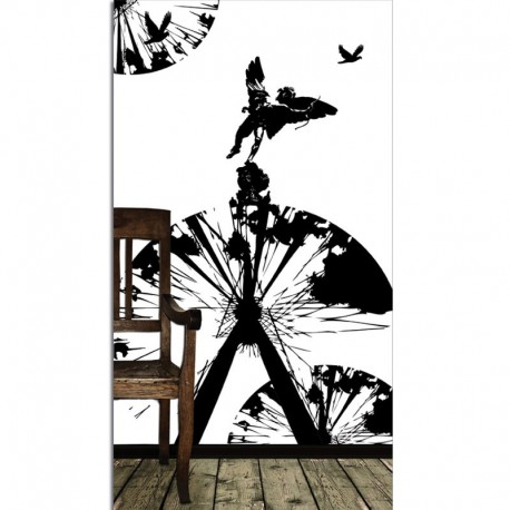 Eros Millennium Black Wall Mural