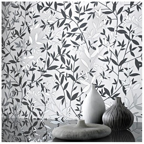 black white silver wallpaper