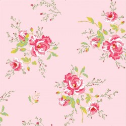Winter Poppies Pink Wallpaper