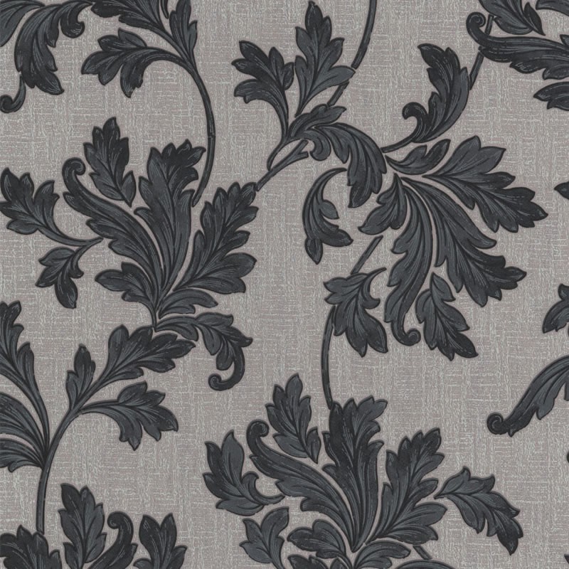 Acanthus Grey Stone Wallpaper | Grey Wallpaper | Wallpaper Online