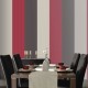 Stria Red & Chocolate Wallpaper