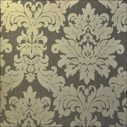 Versalles Gold Pewter Wallpaper