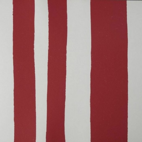 Tatti Rojo Stripe Wallpaper