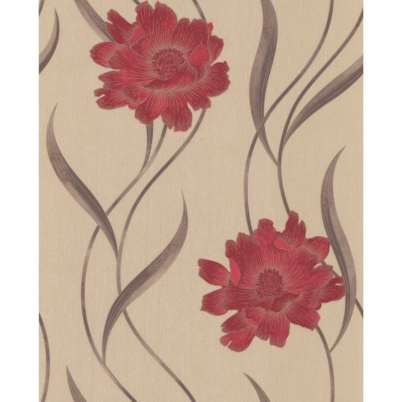 Red Wallpaper | Modern Wallpaper | Poppy Wallpaper Direct