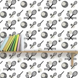 Tennis Match Grey Wallpaper