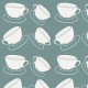 Cuppa Blue-Grey Wallpaper