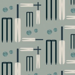 Cricket Grey-Green Wallpaper