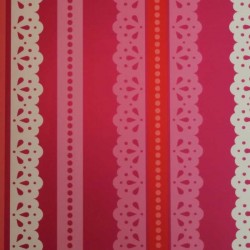 Lace Fucsia Wallpaper