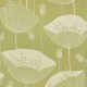 Poppy Cottage Green Wallpaper