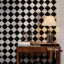 Marble Chess Black White Wallpaper