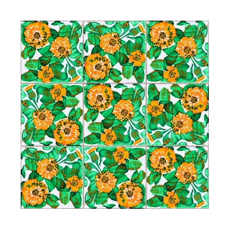 Daisy Tiles Wallpaper