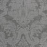 Equus Silver on Graphite Grey Wallpaper