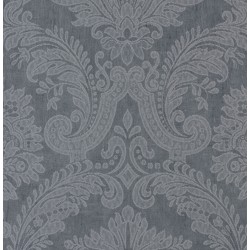 Equus Silver on Midnight Blue Wallpaper