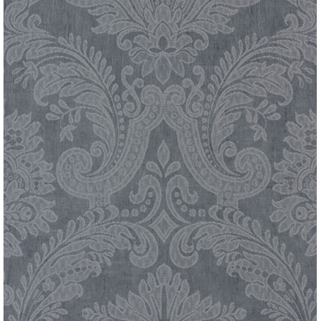 Equus Silver on Midnight Blue Wallpaper