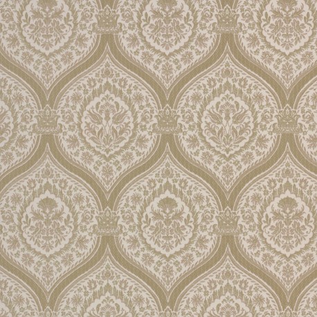 Otoman Golden Bronze on Cream Wallpaper