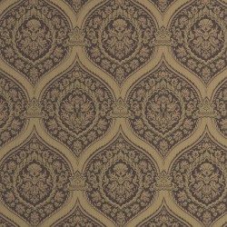 Otoman Brown & Gold Bronze Wallpaper